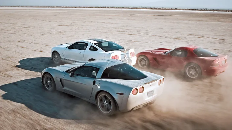 003 american supercar showdown corvette vs viper vs shelby group driving