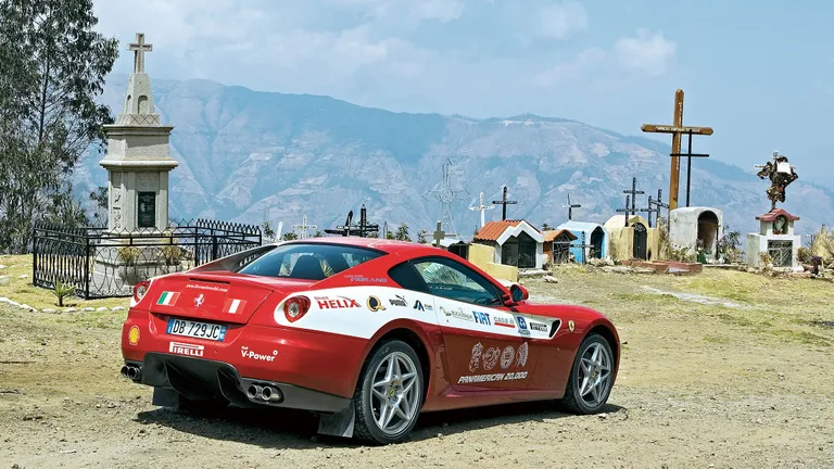 014 ferrari 599 rear three quarter death road bolivia drive